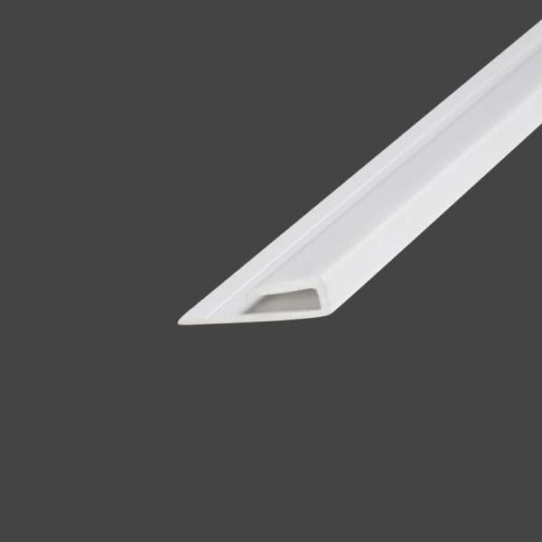 white hygienic cladding edge bar (1 part)